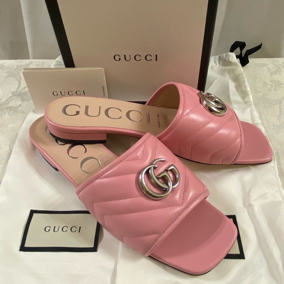 Gucci | Shoes | Gucci Gg Marmont Collection Slides Sandals In Box | Poshmark